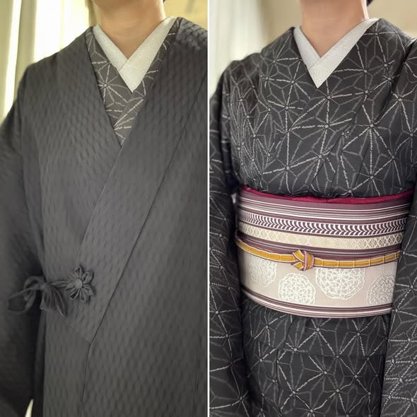 大島紬の道中着