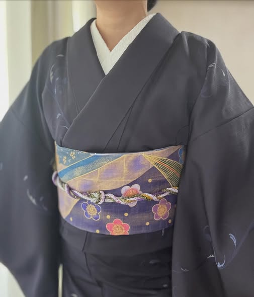お召と小袋帯